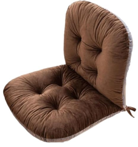 Coussin de Chaise avec Dossier, Coussin de Chaise, Coussin D'assise et Coussin de Dossier pour Chaises, Fauteuils, Coussin À Dossier Bas, Coussin Rembourré, Coussin de Siège de Chaise de Jardin