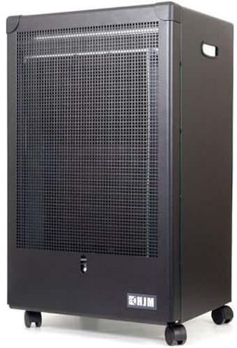 Estufa de gas Brightium, llama azul, eficiente y segura, ideal para calefacción y cocina en interiores y exteriores.