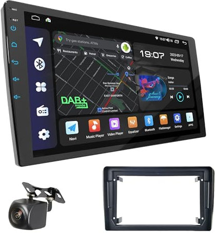 UGAR Compatible for AUDI A3 (8P / with Symphony OEM-Radio) 2003-2008; A3 (8P/8PA) 2008-2012 9 Inch Android 13 DSP 8GB+128GB Car Radio DAB+ HD Full Touch Screen GPS Navigation