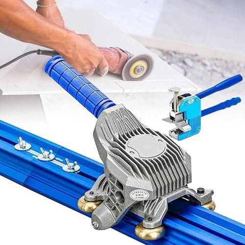 DDZJTPP Manual Tile Cutter, Professional Porcelain Slab Cutting Machine with Double Rails Design Table Tile Cutter Hand Tools for Large format Ceramic Porcelain Tiles,3M