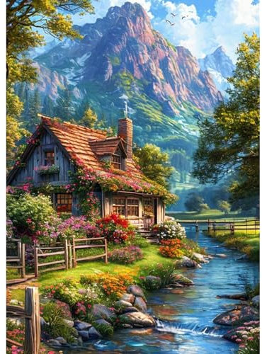 CEOVR Diamond Painting Bilder Kit Erwachsene,5D Landschaft Diamond-painting 30x40 cm,Berge Diamant Art Set