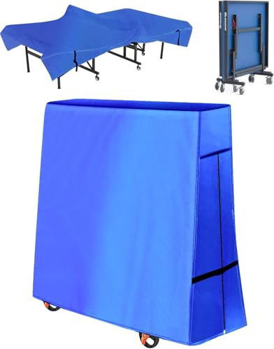 OUTTDID Tischtennis Schutzhülle, wasserdichte Tischtennisplatte 600D Oxford Polyester Abdeckung für Tischtennisplatte, Tischtennisabdeckung für Outdoor und Indoor
