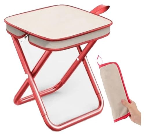 HeFZiYMOZaDP Camping Hocker Tragbarer Klapphocker, Mini-Klapphocker und Leicht Sitz Falthocker Klappbar für Reisen Wandern Garten Angeln Grillen Strand Wird mit Aufbewahrungstasche geliefert