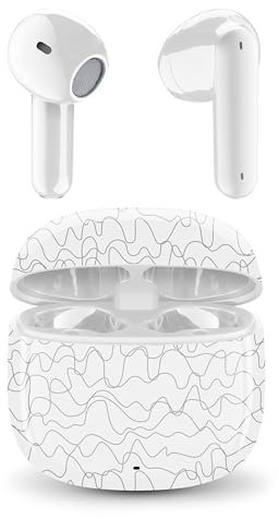Music Sound - Auriculares Bluetooth TWS SHOWY - Diseño en cápsula - Sin cables - Funda de carga - Micrófono - Tiempo de reproducción de hasta 25 horas de escucha - Muchos colores y diseños disponibles