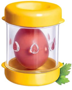 Egg Peeler, Boiled Egg Peeler for Hard Boiled Eggs, Egg Shell Remover, Egg Shell Opener for Boiled Eggs, Boiled Egg Shell Remover, Yellow, 10 cm x 7 cm, Ideal for Salads and Mayonnaise