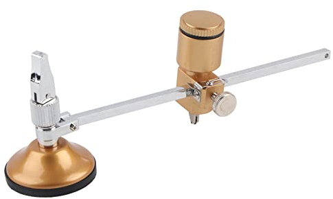 Cutter Circulaire pour Verre, Cutter Rotatif à 360° pour Coupes de Verre de Haute Précision, avec Diamètre Réglable, Cutter pour Verre Robuste et Durable pour Divers Projets,