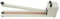 Sigillatrice a caldo, 600 mm, macchina per sigillatura a caldo, macchina manuale a impulso, saldatrice a barre, saldatrice per sacchetti di plastica, carta stagnola, sacchetti di carta kraft
