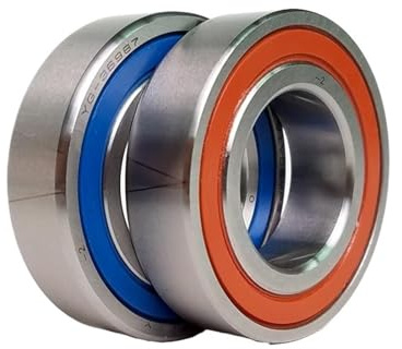 Kugellager, 1 Paar H7201C 2RZ P4 DB DF DT 12X32X10 7201 abgedichtete Schrägkugellager Geschwindigkeitslager ABEC-7,Hochleistungslager(DT)