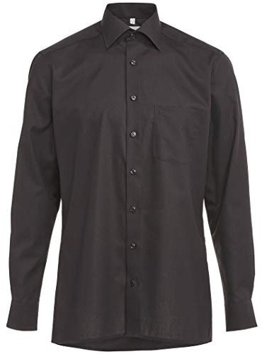 Herren Hemd Modern Fit Langarm schwarz Gr.39
