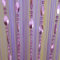 Tangpan Rideau de porte perles 100 x 200 cm, boutons transparents, décoration, séparateur de pièce, rideau de fenêtre, moustiquaire, Tissu, Violett, 100 x 200 cm