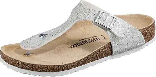 Birkenstock, Sandali Gizeh da donna, Bianco (White/White), 36 EU