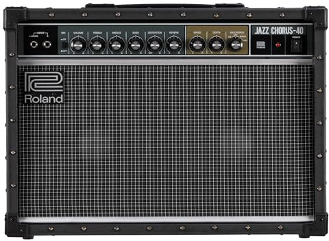 Roland JC-40 Jazz Chorus | Compact Guitar Amp | Iconic JC Clean Tone | Signature Dimensional Space Chorus Effect | Powerful 40-Watt Stereo Amp | Dual 10” Speakers | Enhances Pedals, Multi-FX & More