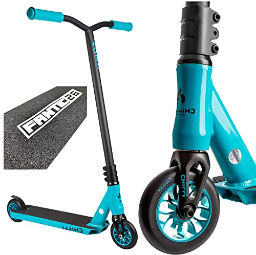 Chilli Pro Scooter Reaper Stunt-Scooter 110mm Ice Teal Schwarz/Tyrkis + F26 Sticker + Griptape