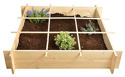Esschert's Design B1012 Jardinière carrée en Bois