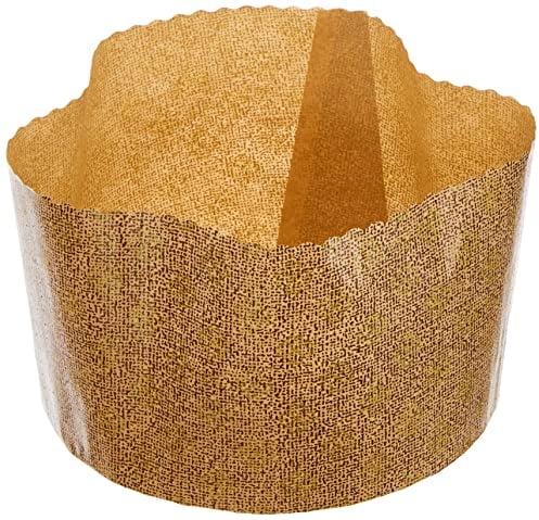 Ibili Disposable Panettone Moulds Gr 5 Pc, Others, Brown, 900 g