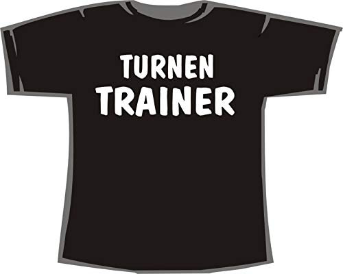 Turnen Trainer; T-Shirt schwarz, Gr. L