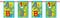 Folat Wimpelkette 123 ABC, Tiere, Einschulung, ca. 6 M.