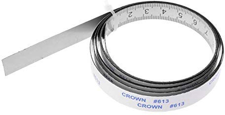 Buwei Stainless Steel Miter Track Tape Measure Self Adhesive Metric Scale Ruler 1M-3M For T-track Router Table Saw Woodworking Tool