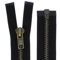 zipworld Reißverschluss Grob Metall Brüniert teilbar 8mm MBG schwarz-322 (67cm)