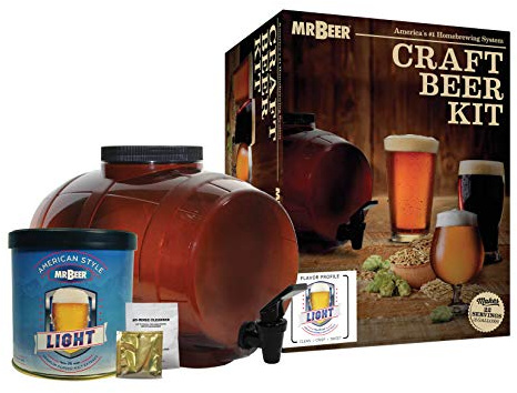 Mr. Beer - Craft Beer Making Kit (2 Gallon) Starter DIY Home Brew Set | Make Your Own Craft Beer | American Light