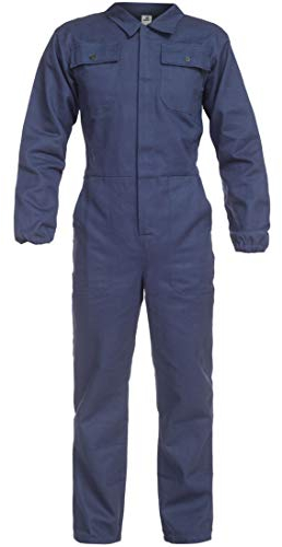 BWOLF Anax Arbeitsoverall, Arbeitslatzhose, Herren, Blau, 100% Baumwolle (M, Blau)