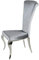 BellaCasa Glamour Stuhl Ottavio Dark Grey - moderner Barock-Polsterstuhl