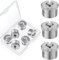 6 Stück Mikrofonständer-Adapter 5/8 Zoll Stecker auf 1/4 Zoll Buchse Mikrofonständer Adapter Mic Schraubadapter Mic Gewinde Adapter für Mikrofonständer Halterung, Silber