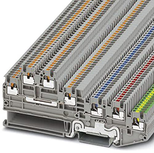 PHOENIX CONTACT PTIO 1,5/S/5-PE Initiatoren-/Aktorenklemme, mit Schutzleiterfunktion, 250 V, 13,5 A, Anzahl der Anschlüsse 5, Querschnitt 0,14 mm²-1,5 mm², 50 Stück