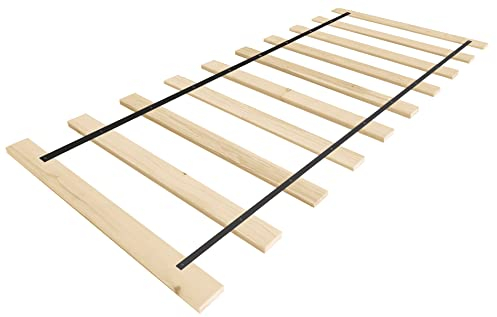 sunnypillow Rollrost 90x200 cm mit 10 Leisten Extra starker Bettrost Lattenrost Holzlatten Rolllattenrost - für Wohnwagen Wohnmobil - Holzlatten Latten Rost (90x200cm)