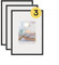 walther design Cadre photo walther design noir 29,7 x 42 cm (DIN A3) avec verre d’art 3 pack, cadre en plastique New Lifestyle KVX342B3