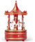 Cottage Garden Drehbares Karussell, goldfarben, 22,9 cm, Holz, Musik-Weihnachtsfigur, spielt Jingle Bells