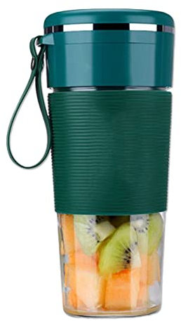 Maizoon Licuadora portátil tamaño personal exprimidor taza batidos y batidos mini batidora de viaje con 1200 mah recargable por USB 3d 300 ml / 10 oz verde