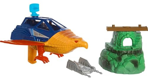 Masters of the Universe Origins Toy Vehicle and Accessories, Talon Fighter and Point Dread Outpost, MOTU Super Hero Jet and Bunker , Gift Kids 6 Years Old & Up, HKM63