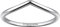 Suplight Silberringe Damen 925 Polished Wishbone Ring V- förmiger Schmaler Ring mit Gravur Personalisierter Silberschmuck für Frauen Größe 49