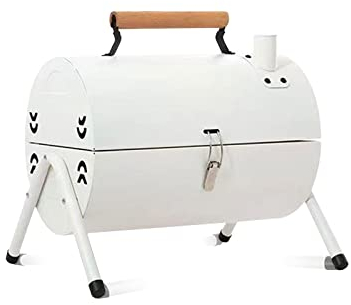 Ergocar Barbacoa Portátil Carbón, 2 en 1 Barbacoa de Hierro con Bandeja para Hornear, Fácil de Limpiar, Asador al Aire Libre BBQ de Carbón Ideal para Exterior Terraza Balcón Jardín