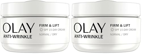 Olay Anti-Wrinkle Firm & Lift Day Cream SPF 15 50 ml (Packaging Varies) (Packung mit 2)