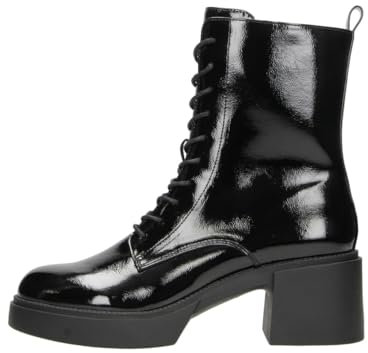 Fitters Damen Lackstiefel Tiana in Farbe Schwarz Lack, Damenschuhe in Übergröße, Tiana 44 EU Black patent