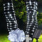 Litark Solar Rope Lights Outdoor with Remote - 65.6Ft/20m 200 LED Solar Tube Lights, USB Charging, 8 Modes Waterproof Solar Powered Fairy Lights for Garden Balcony Tree Decor - Cool White
