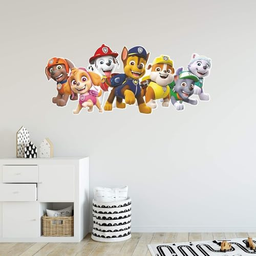 Paw Patrol Group Wandaufkleber (60cm Breite x 25cm Höhe)