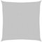vidaXL Sonnensegel, Sonnenschutz UV Schutz für Balkon Garten Terrasse, Sonnendach Wasserfest, Windschutz Wetterschutz, Hellgrau 3,6x3,6m 100% Polyester Oxford
