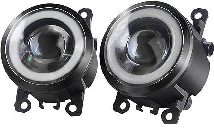 FENVY Auto Frontstoßstange Nebelscheinwerfer für Dacia Duster 2010-2015 2016-2020,Auto Frontstoßstange Nebelscheinwerfer Montag,Tagfahrlicht,A-White