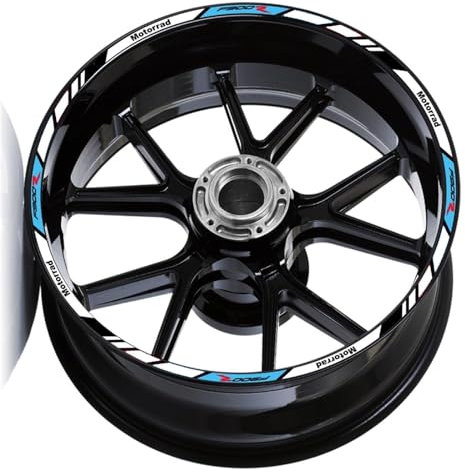 STQNXR Calcomanías para Motos para BM&W F900R F900 R, Pegatinas Decorativas Ruedas Motocicleta Calcomanías Raya Llanta Carreras Cinta Decorativa Neumáticos Motocross Impermeable(1)