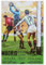 ahnld Poster vintage original sur toile Motif Coupe du monde de football 1982 Angleterre Espagne Décoration murale pour salon chambre 30 x 45 cm