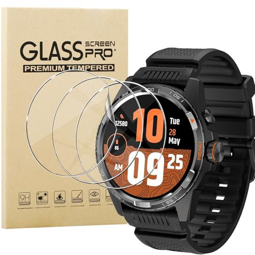 KUSINHOKA [3 Piezas Protector de Pantalla Compatible con TicWatch Atlas, Anti-arañazos, Sin Burbujas, Flexible TPU HD Protectora Película para TicWatch Atlas Smartwatch Accesorios