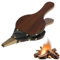 Soffietto Manuale per caminetto, Mantice per Camino, Soffietto in legno per camino, soffietto per barbecue, Accessorio per Barbecue da Campeggio all'aperto, per la cottura all'aperto