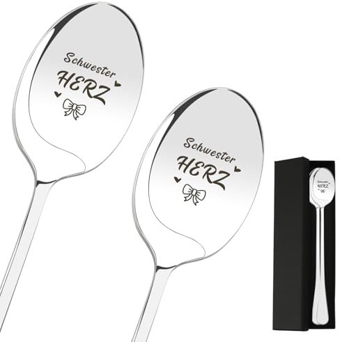 Schwester Geschenke für Schwester Geschenk Schwester Ostern Geschenke für Schwestern Osterngeschenk Kaffeelöffel mit Gravur Große Schwester Geschenk für Schwester Geschenkideen Schwester Geburtstag