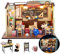 TOPBSFARNY DIY Puppenhaus Miniatur Kit Klassenzimmer Modell mit Möbel Holzpuppen Haus Puzzle Spielzeug für Freund Geburtstagsgeschenk Handgemachte Miniatur Kit (Ohne Staubschutzhaube)