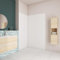 AICA Panneau mural de douche blanc 120x90x210cm avec les profiles de finition BLANC Panneaux muraux salle de bain habillage mural aluminium