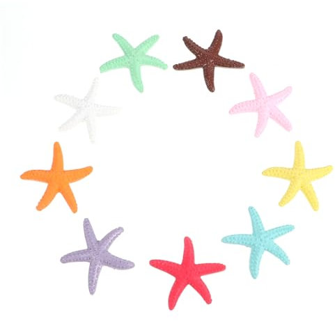 DONFAMDS 18 Stück Teiliges Künstliche Meeresstern aus Resin für Aquarien Fischbehälter und Mikro Landschaften Flexibles Design Lebensechte Gestaltung für Süß und Salzwasserumgebungen