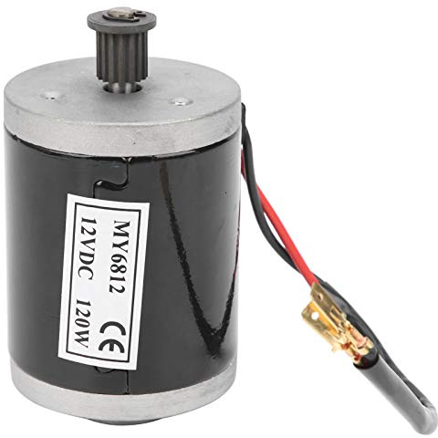 DriKou MY6812 12V 120W Kleiner Elektroroller Hochgeschwindigkeits-Bürstenmotor mit Riemenscheibe für Elektroroller, Dreiräder